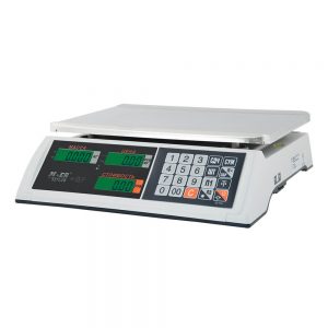 Торговые настольные весы M-ER 327 AC-32.5 "Ceed" LCD Белые - Гарантия производителя!