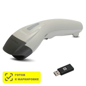 Беспроводной  сканер штрих-кода MERTECH CL-600 BLE  Dongle P2D USB White - Гарантия производителя!